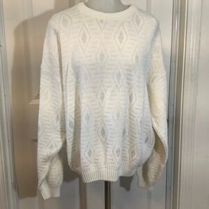 Vintage Protege White Sweater Size Medium